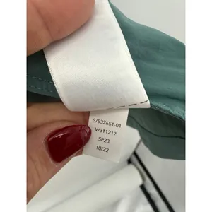 Athleta Advantage Poplin Top Women’s M Green Half-Zip Lightweight Tunic Jacket thumbnail 9