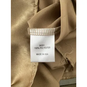 Lola & Sophie One Shoulder Ruffle Top Womens Size S Gold Metallic Party Blouse thumbnail 6
