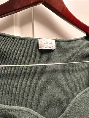 Aritzia Wilfred Tuscany Sweater Green M thumbnail 4