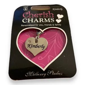 Cherish Charms KIMBERLY‎ Name Bracelet Charm NEW NWT Silver Tone Silvertone thumbnail 1