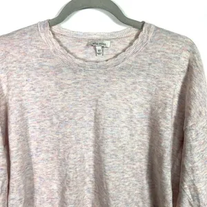 Ella moss multicolored sweater women's Size medium Puff Sleeves Round Neck‎ thumbnail 2