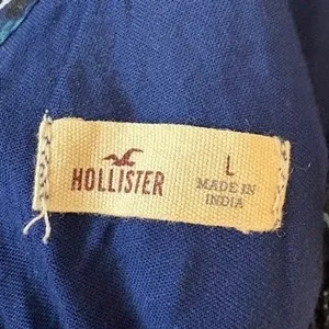 Hollister Blue Chiffon Halter Open Back Maxi‎ Dress - Large thumbnail 4