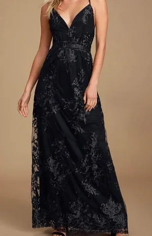Lulus Black Prom Dress thumbnail 1