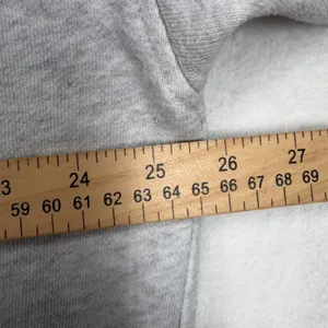 aerie L Down To Earth Quarter Zip Sweatshirt Overisized Gray Relaxed Fit Cozy thumbnail 11