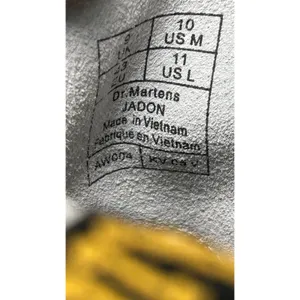 Dr. Martens Jadon Platform Boot 11 White Leather Side Zip Chunky Combat Lug Sole thumbnail 9