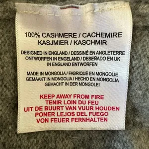 Rag & Bone S Cashmere Sweater button-down cardigan knit Gray Navy V-neck Luxury thumbnail 3