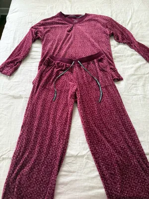 Nautica Women's Berry Pink Patterned Sweater and pants set thumbnail 5