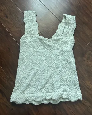 Free People Ivory Top thumbnail 1