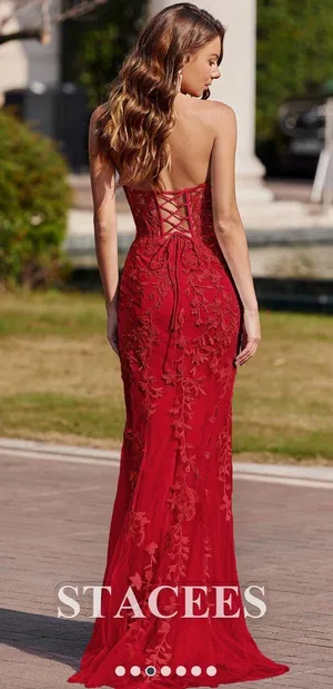 Prom dress Red Size 0 thumbnail 2
