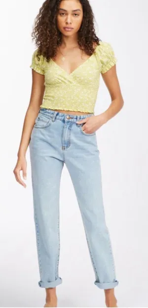 Billabong Light Blue Boyfriend Jeans thumbnail 1