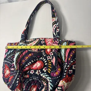 Vera Bradley Glenna Painted Paisley‎ Quilted Microfiiber Shoulder Bag Purse Tote thumbnail 8
