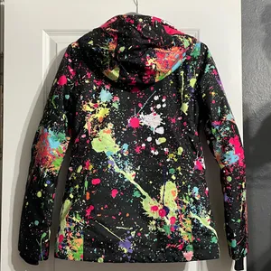 GSOU SNOW Paint Splatter Snowboarding Insulated Jacket Size XS Regular Fit NWOT thumbnail 11