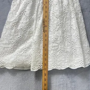 Lilly Pulitzer Calhoun Scoop‎ Neck Resort White Charleston Eyelet Dress Size 0 thumbnail 7