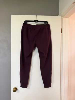 Women's plum Drawstring Jogger Pants Purple Size XL thumbnail 7