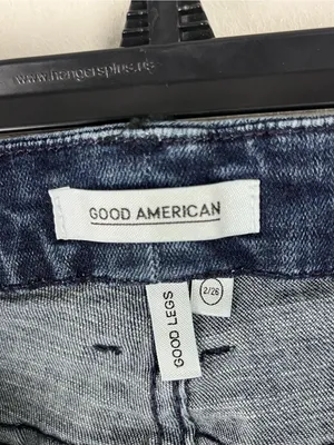 GOOD AMERICAN Good Legs Medium Wash Five Pockets Denim Jeans 26 Casual Neutral thumbnail 9
