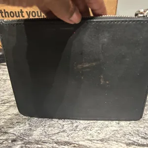 GUESS Black Leather Pouch thumbnail 3