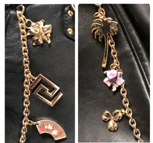 Versace For H&M Black Leather Charms Hobo Bag thumbnail 15