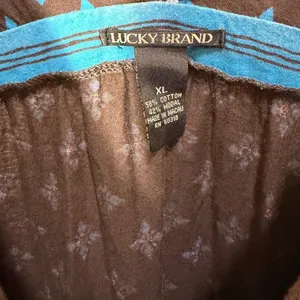 Lucky Brand Brown Turquoise Geometric‎ Floral Empire Waist Midi Dress M thumbnail 4