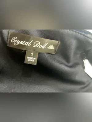 Crystal Doll Navy Velvet Off The Shoulder Formal Maxi Evening Gown Dress Size 1 thumbnail 8