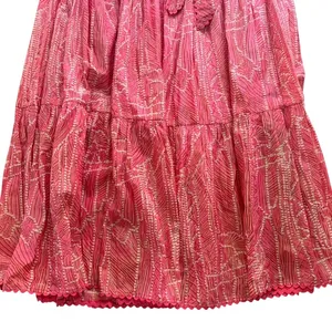 Poupette St. Barth Long Dress Thelma Pink Akoy Shimmer Maxi Small Strapless thumbnail 3