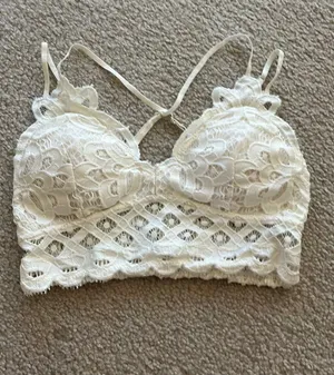 Altar'd State Intimates Lace Bralette Ivory thumbnail 1