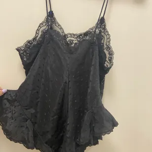 Elegant vintage Sara Beth Black Lace Bodysuit size large thumbnail 4