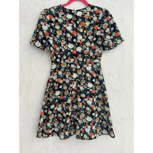 Love‎ + Harmony Floral Mini Dress Womens Small White Eyelet Collar Short Sleeve thumbnail 6