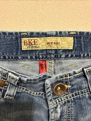 BKE Medium Blue Denim Shorts with Embroidered Back Pockets thumbnail 3