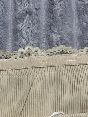 Zesica Cream Lace-Trim Ribbed Camisole thumbnail 5