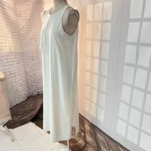Oak & Fort white sleeveless midi dress size large thumbnail 3