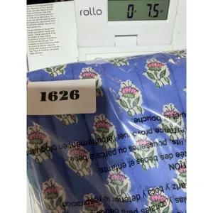 Japna Vest Quilted Floral Tie Front 100% Cotton Women's M Blue Cottagecore Boho thumbnail 5