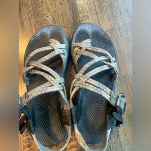 Chacos Gray/Tan Yampa Dagger ZX/2 Sandals Active Outside Hiking - Size 7 thumbnail 8