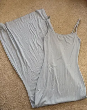 Skims Soft Lounge Blue Maxi Dress thumbnail 1