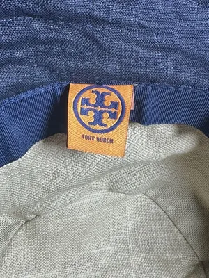 Tory Burch Adjustable Wide Brim Sun Hat Khaki Safari Beach Resort Hat thumbnail 4