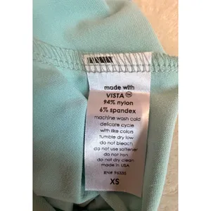 Susana‎ Monaco NWOT Side Gathered Mini Dress Breathe Blue Long Sleeve Ruched XS thumbnail 7