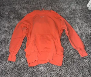 Nike Orange Hoodie Pullover thumbnail 1