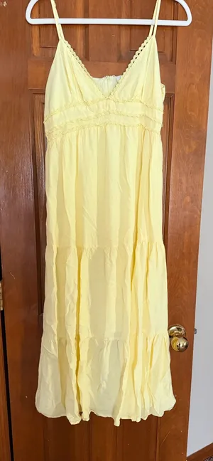 Sunday Edition Maxi Dress Yellow Size L thumbnail 1