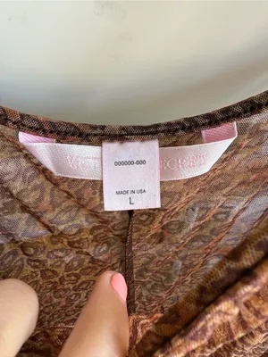 Sheer Leopard Slip Dress VS sz L y2k 2000’s thumbnail 2