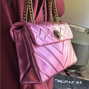 Authentic KURT GEIGER LONDON Quilted 2 tone leather convertible Crosby/shoulder thumbnail 8