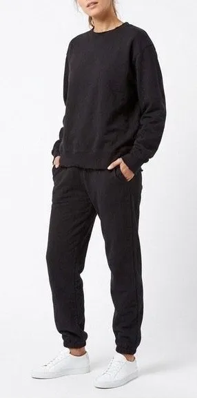 Naked Wardrobe Black Sweatshirt and Sweatpants Lounge Set Medium thumbnail 1