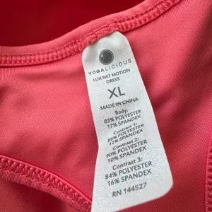 Yogalicious X-Large Lux Net Motion Dress Tennis Stretch Pull-On Pleat Racerback thumbnail 10