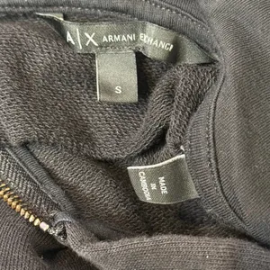 Armani Exchange Zip Up Hoodie Black Pink Logo‎ French Terry Sweatshirt Womens S thumbnail 4