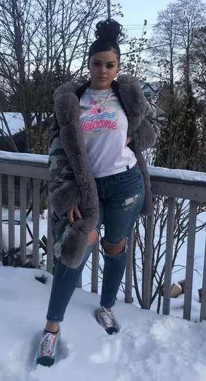 camo fur jacket Gray thumbnail 1