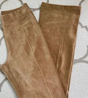 OFFLINE Aerie Ribbed Velour Bootcut Pull On Pants Faux Back Pockets Size Large thumbnail 1