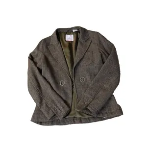 Triple Five Street Soul Jacket Womens M Used Brown Plaid 100% Wool Lined thumbnail 15