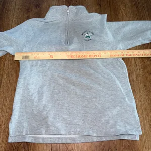 Gear For Sports Notre Dame Fighting Irish Quarter Zip Sweatshirt Gray Womens M thumbnail 6