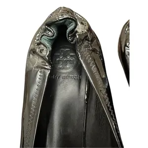 Torry Burch Patent Flat Ballet Black Leather Shoes Size 9Mp thumbnail 9