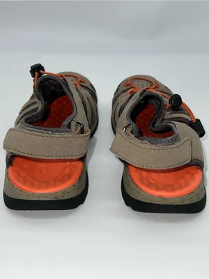 Clarks Tuvia‎ Women's Hiking Sandals in Taupe and Orange Hook and Loop Back-Sz 7 thumbnail 6