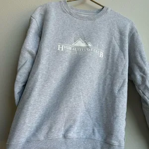 Aritzia Tna Cozy Fleece Boyfriend High Altitude Club Crew Sweatshirt Size Small thumbnail 2