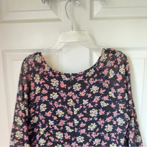 Free People Size 4 Ditsy Floral Mini Tunic Whimsical Dress Fairy Grunge thumbnail 7